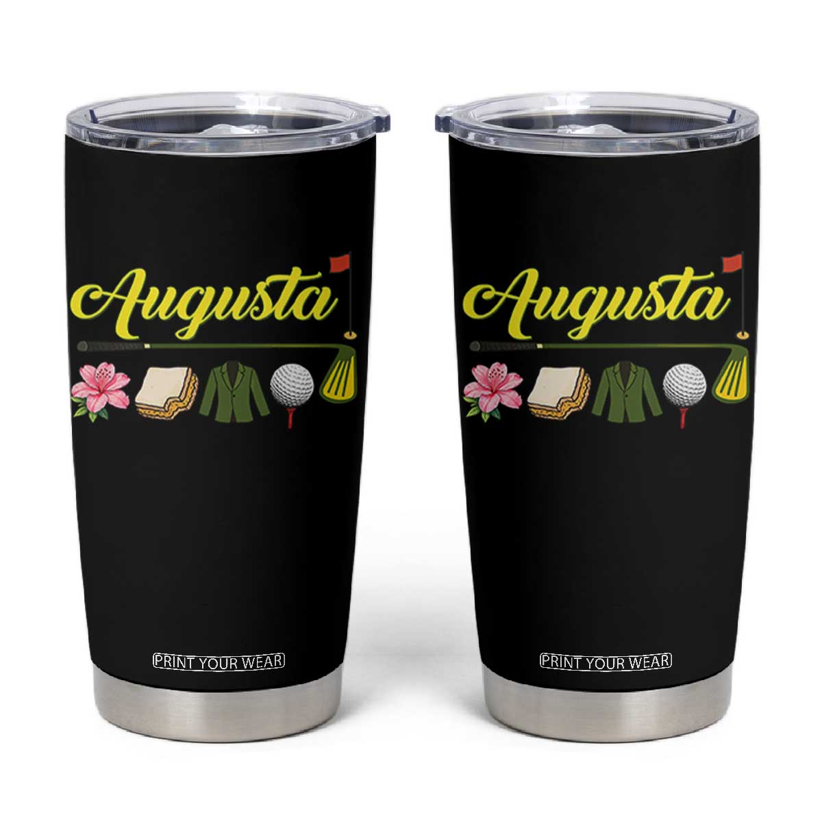 Augusta Georgia Golf Traditions Vintage Tumbler Cup Pimento Cheese Southern Golfing Fan TS10 Black Print Your Wear
