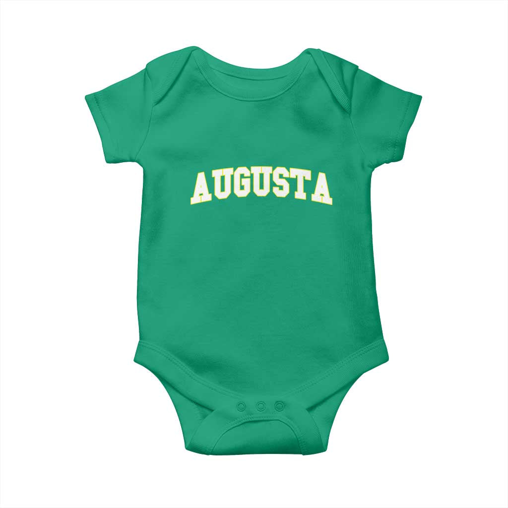 Vintage Augusta Georgia Sports Varsity Baby Onesie Retro Golf Lover Georgia Golfing Fan TS10 Irish Green Print Your Wear