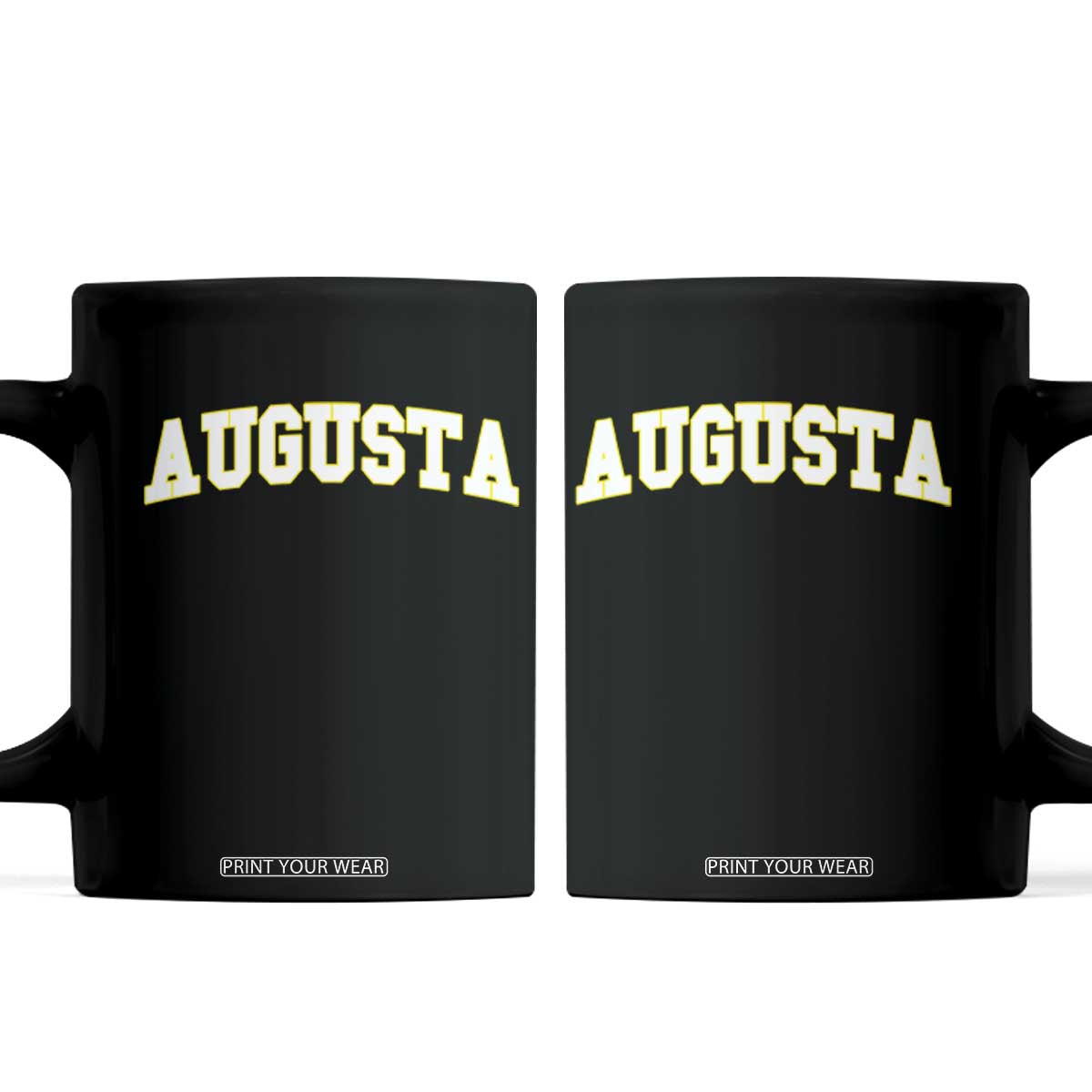 Vintage Augusta Georgia Sports Varsity Coffee Mug Retro Golf Lover Georgia Golfing Fan TS10 Black Print Your Wear