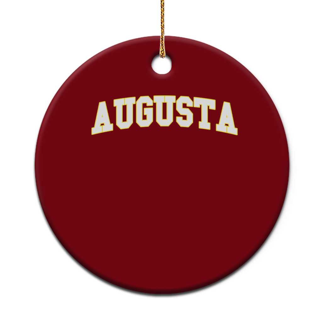 Vintage Augusta Georgia Sports Varsity Ceramic Ornament Retro Golf Lover Georgia Golfing Fan TS10 1pc Red Print Your Wear