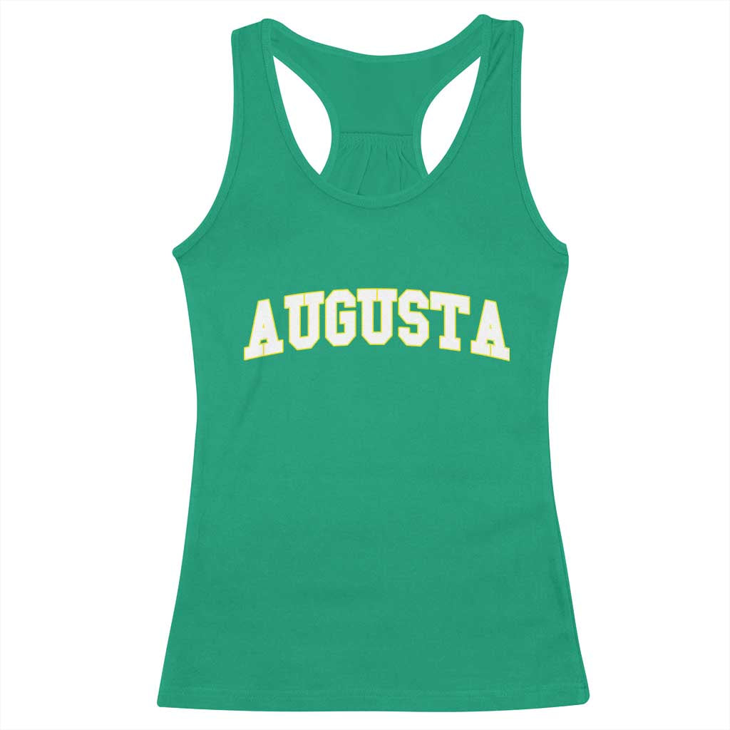 Vintage Augusta Georgia Sports Varsity Racerback Tank Top Retro Golf Lover Georgia Golfing Fan TS10 Irish Green Print Your Wear