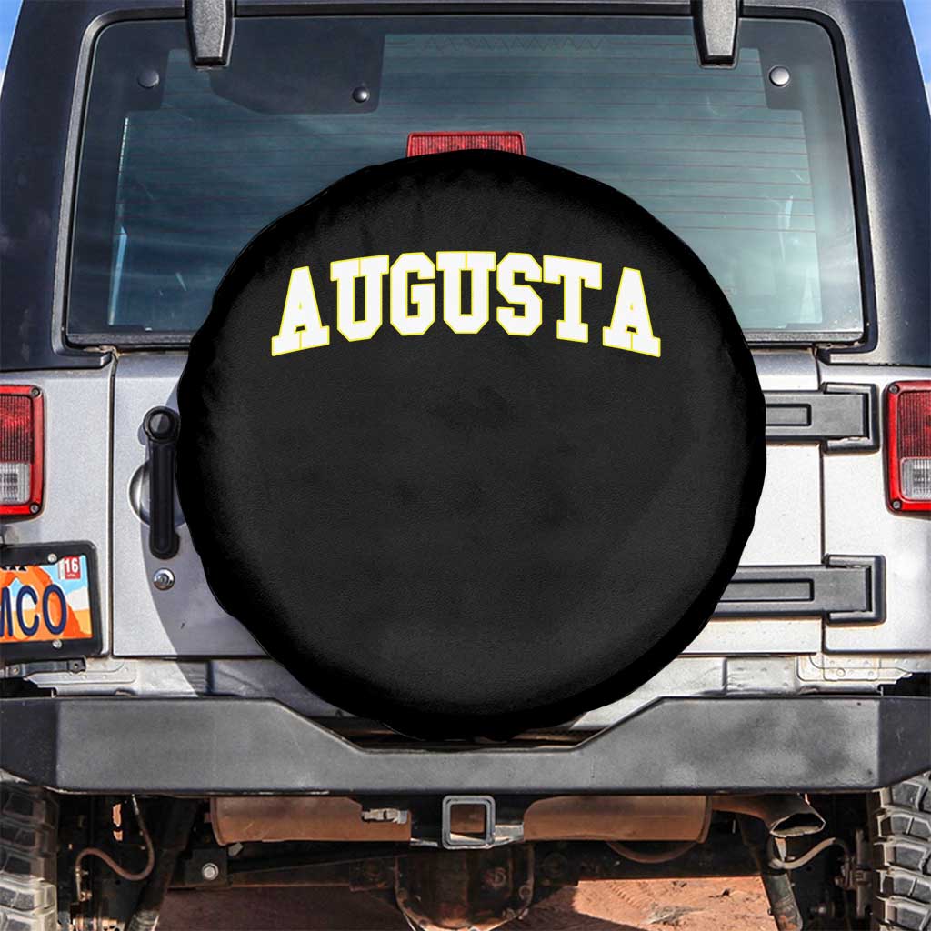 Vintage Augusta Georgia Sports Varsity Spare Tire Cover Retro Golf Lover Georgia Golfing Fan TS10 No hole Black Print Your Wear