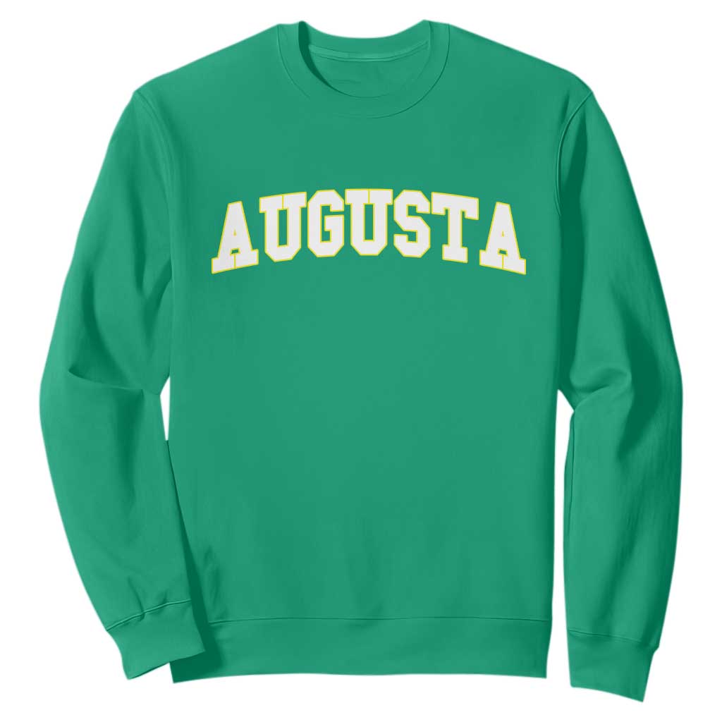 Vintage Augusta Georgia Sports Varsity Sweatshirt Retro Golf Lover Georgia Golfing Fan TS10 Irish Green Print Your Wear