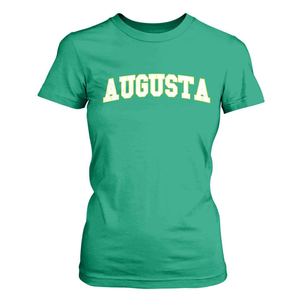 Vintage Augusta Georgia Sports Varsity T Shirt For Women Retro Golf Lover Georgia Golfing Fan TS10 Irish Green Print Your Wear