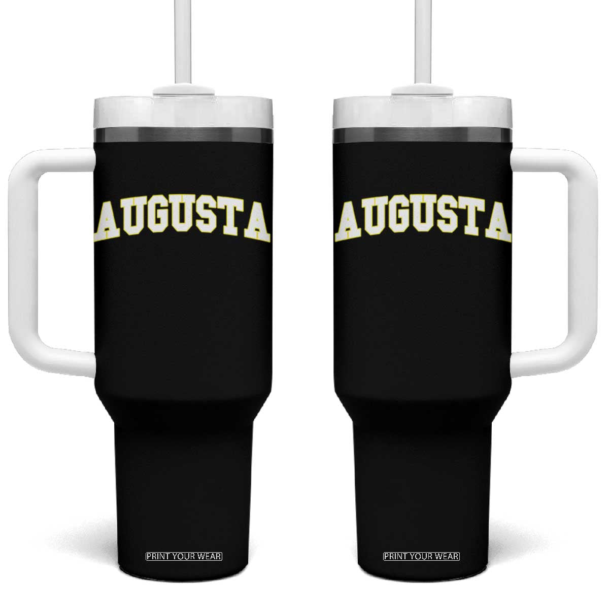 Vintage Augusta Georgia Sports Varsity Tumbler With Handle Retro Golf Lover Georgia Golfing Fan TS10 One Size: 40 oz Black Print Your Wear