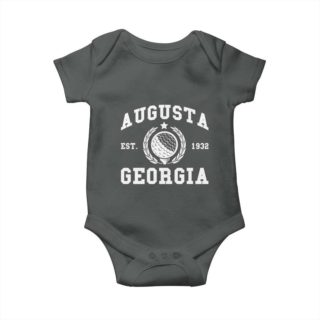 Generic Augusta Georgia Baby Onesie Vintage Style Golf Pullover Golf Lover Gift TS10 Dark Heather Print Your Wear