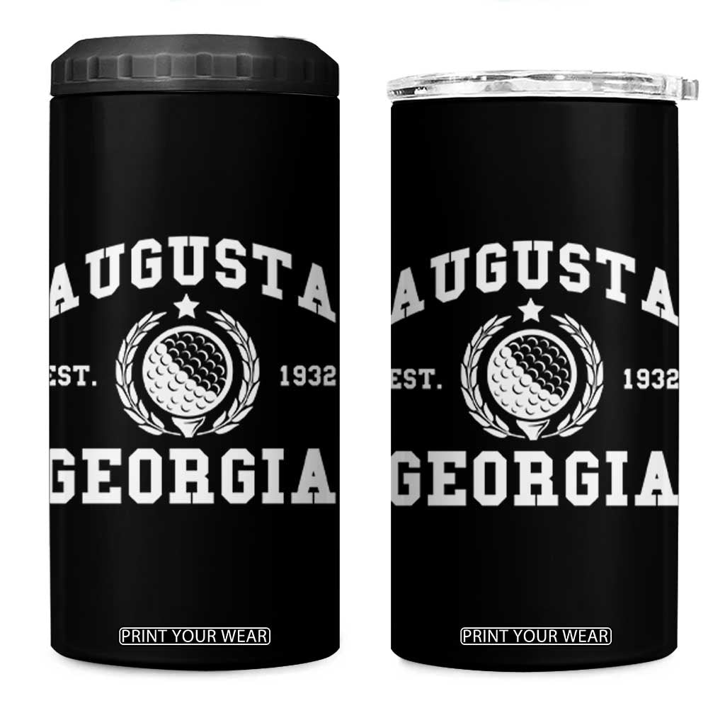 Generic Augusta Georgia 4 in 1 Can Cooler Tumbler Vintage Style Golf Pullover Golf Lover Gift TS10 One Size: 16 oz Black Print Your Wear