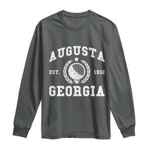 Generic Augusta Georgia Long Sleeve Shirt Vintage Style Golf Pullover Golf Lover Gift TS10 Dark Heather Print Your Wear