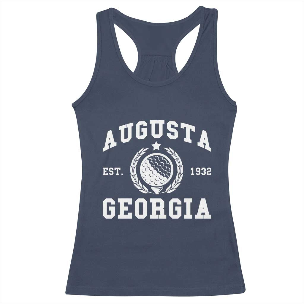 Generic Augusta Georgia Racerback Tank Top Vintage Style Golf Pullover Golf Lover Gift TS10 Navy Print Your Wear