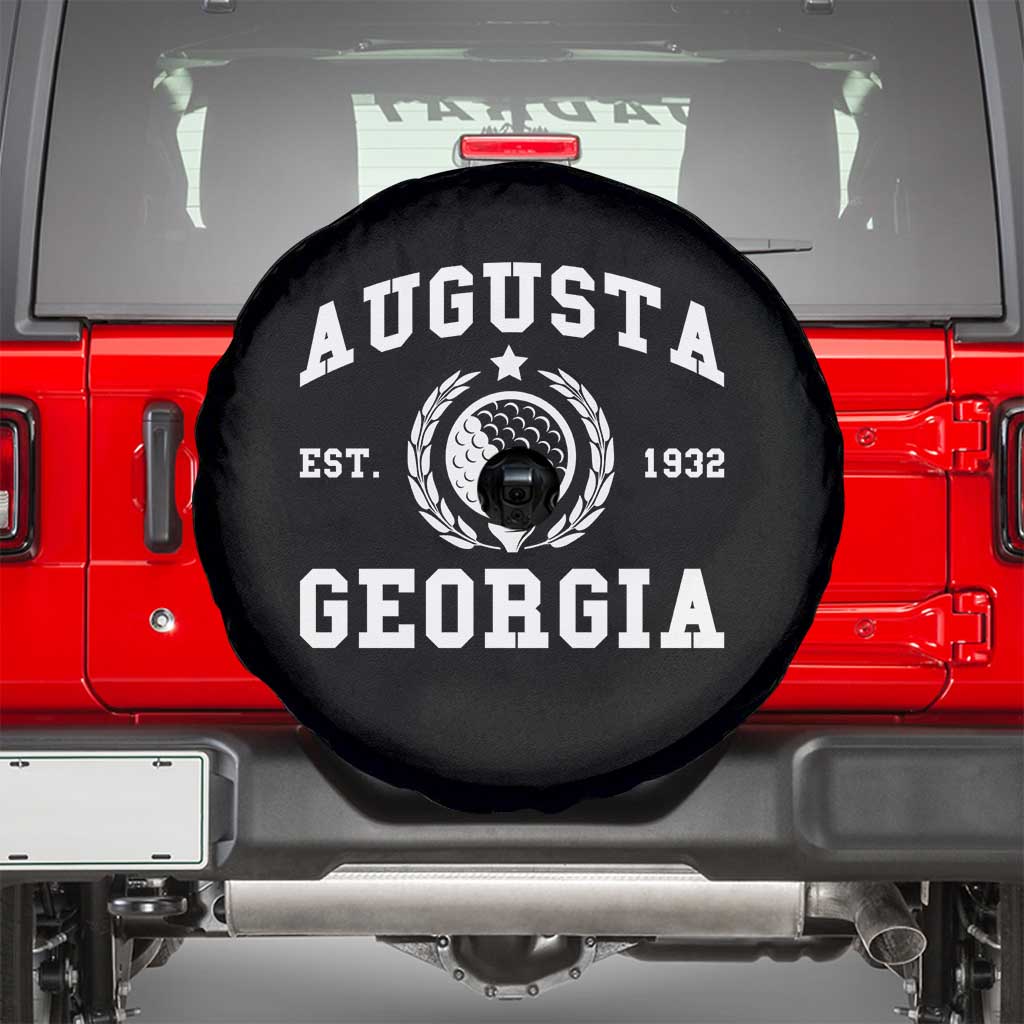 Generic Augusta Georgia Spare Tire Cover Vintage Style Golf Pullover Golf Lover Gift TS10 Black Print Your Wear