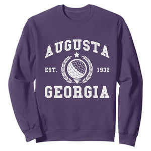 Generic Augusta Georgia Sweatshirt Vintage Style Golf Pullover Golf Lover Gift TS10 Purple Print Your Wear