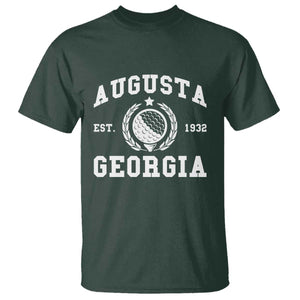 Generic Augusta Georgia T Shirt Vintage Style Golf Pullover Golf Lover Gift TS10 Dark Forest Green Print Your Wear