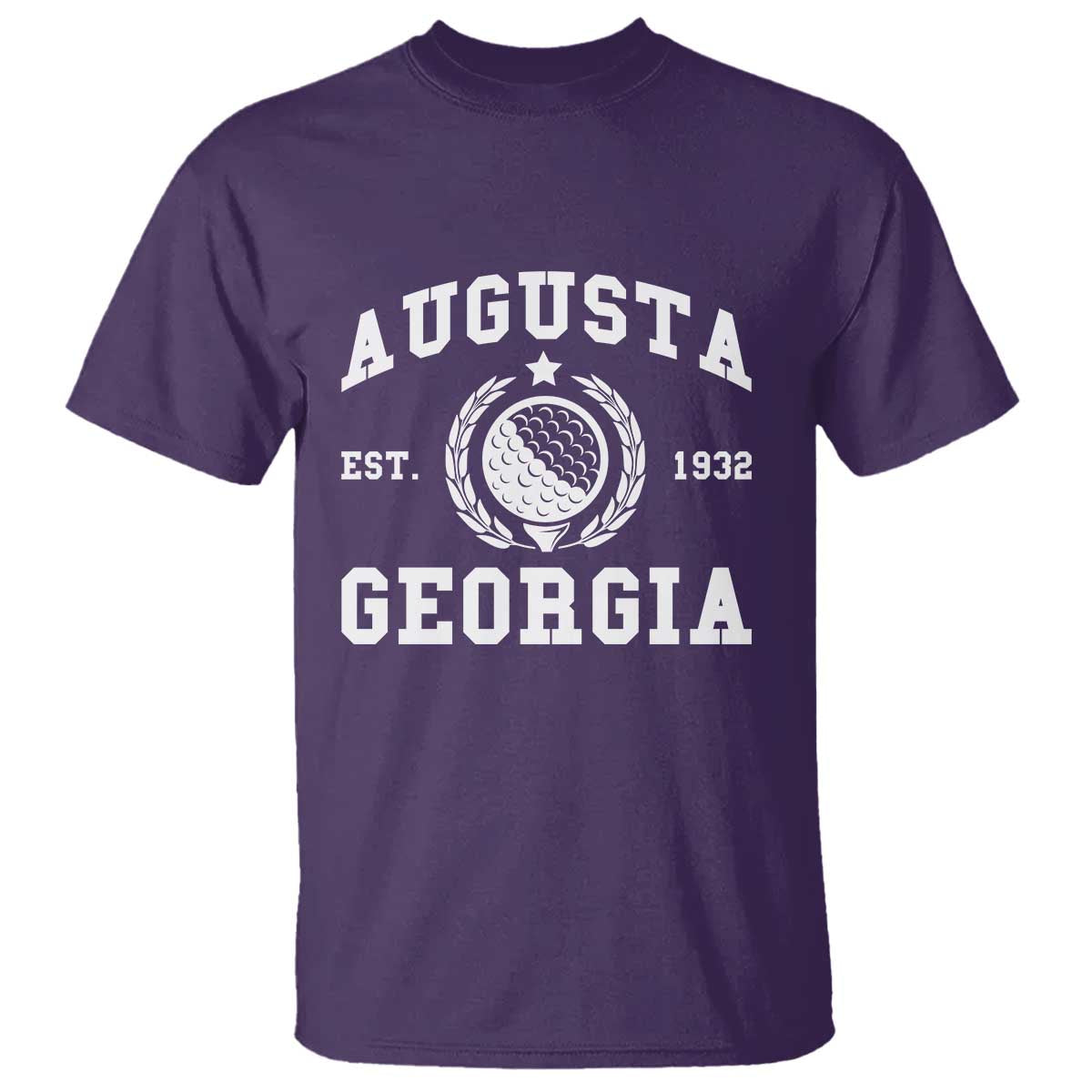 Generic Augusta Georgia T Shirt Vintage Style Golf Pullover Golf Lover Gift TS10 Purple Print Your Wear