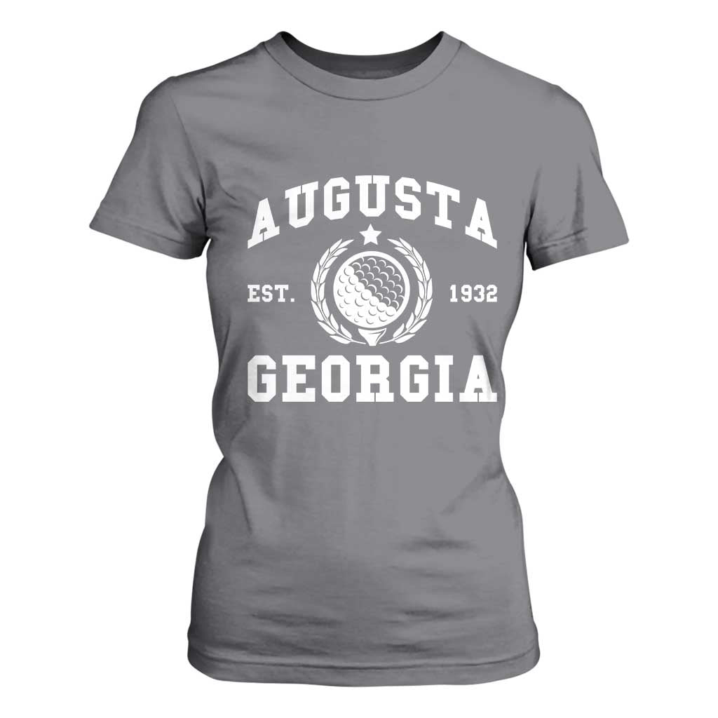 Generic Augusta Georgia T Shirt For Women Vintage Style Golf Pullover Golf Lover Gift TS10 Charcoal Print Your Wear