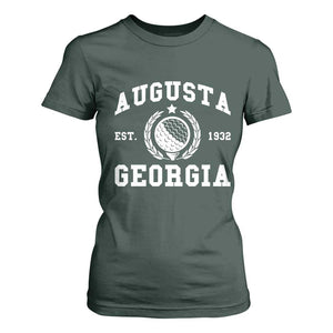 Generic Augusta Georgia T Shirt For Women Vintage Style Golf Pullover Golf Lover Gift TS10 Dark Forest Green Print Your Wear