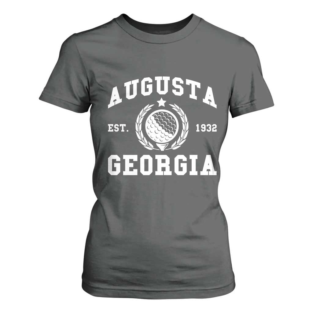 Generic Augusta Georgia T Shirt For Women Vintage Style Golf Pullover Golf Lover Gift TS10 Dark Heather Print Your Wear