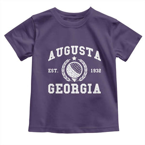 Generic Augusta Georgia Toddler T Shirt Vintage Style Golf Pullover Golf Lover Gift TS10 Purple Print Your Wear