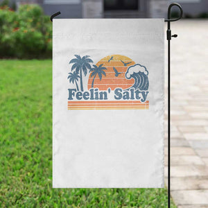 Funny Feelin Salty Garden Flag Retro Beach Summer Vacation TS10 Print Your Wear
