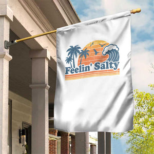 Funny Feelin Salty Garden Flag Retro Beach Summer Vacation TS10 Print Your Wear