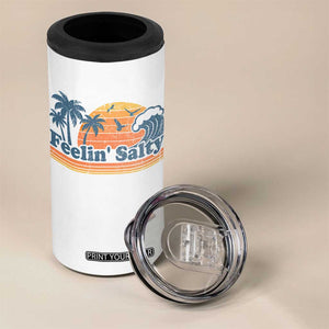 Funny Feelin Salty 4 in 1 Can Cooler Tumbler Retro Beach Summer Vacation TS10 Print Your Wear