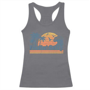 Funny Feelin Salty Racerback Tank Top Retro Beach Summer Vacation TS10 Charcoal Print Your Wear