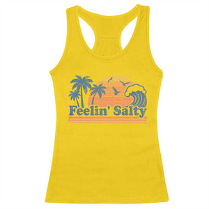 Funny Feelin Salty Racerback Tank Top Retro Beach Summer Vacation TS10 Daisy Print Your Wear
