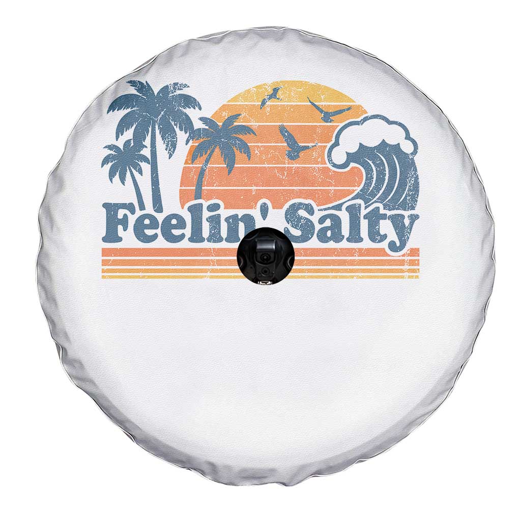 Funny Feelin Salty Spare Tire Cover Retro Beach Summer Vacation TS10 Print Your Wear