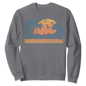 Funny Feelin Salty Sweatshirt Retro Beach Summer Vacation TS10 Charcoal Print Your Wear