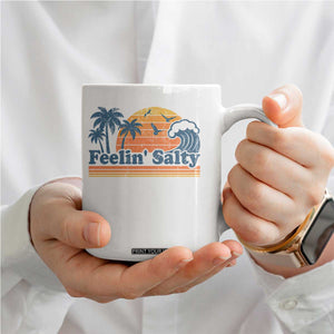 Funny Feelin Salty Coffee Mug Retro Beach Summer Vacation TS10 Print Your Wear