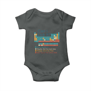 Can I Lick It Periodic Table Baby Onesie Funny Chemistry Science Teacher Student TS10 Dark Heather Print Your Wear