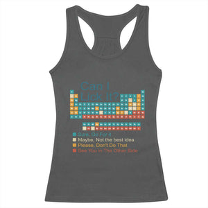 Can I Lick It Periodic Table Racerback Tank Top Funny Chemistry Science Teacher Student TS10 Dark Heather Print Your Wear