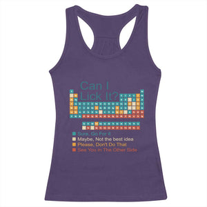 Can I Lick It Periodic Table Racerback Tank Top Funny Chemistry Science Teacher Student TS10 Purple Print Your Wear