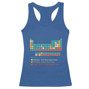 Can I Lick It Periodic Table Racerback Tank Top Funny Chemistry Science Teacher Student TS10 Royal Blue Print Your Wear