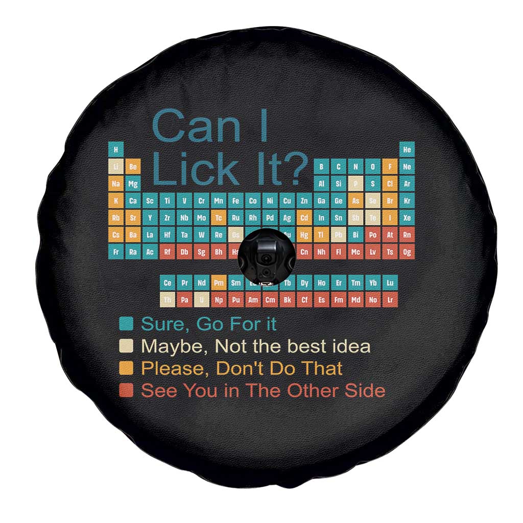 Can I Lick It Periodic Table Spare Tire Cover Funny Chemistry Science Teacher Student TS10 Print Your Wear