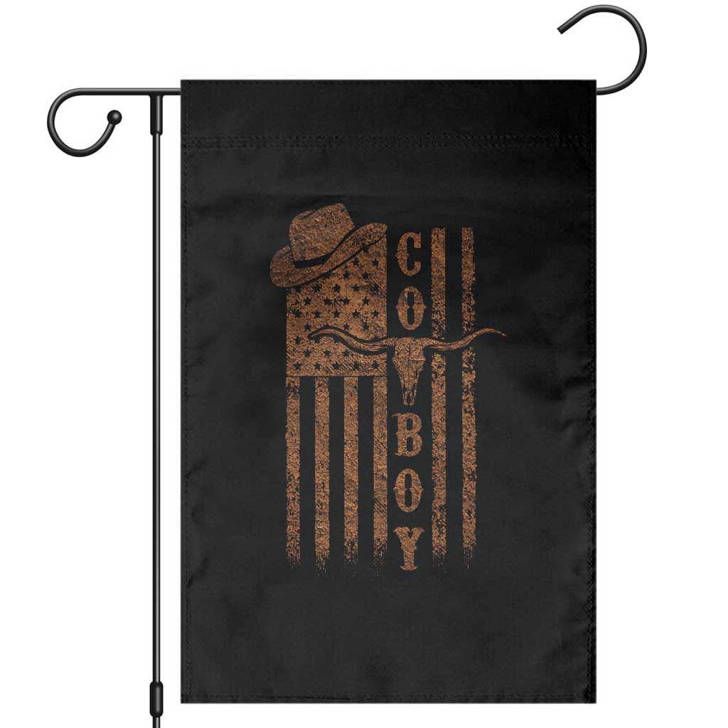 Retro Cowboy Garden Flag USA Flag Texas Western Country Rodeo Southern