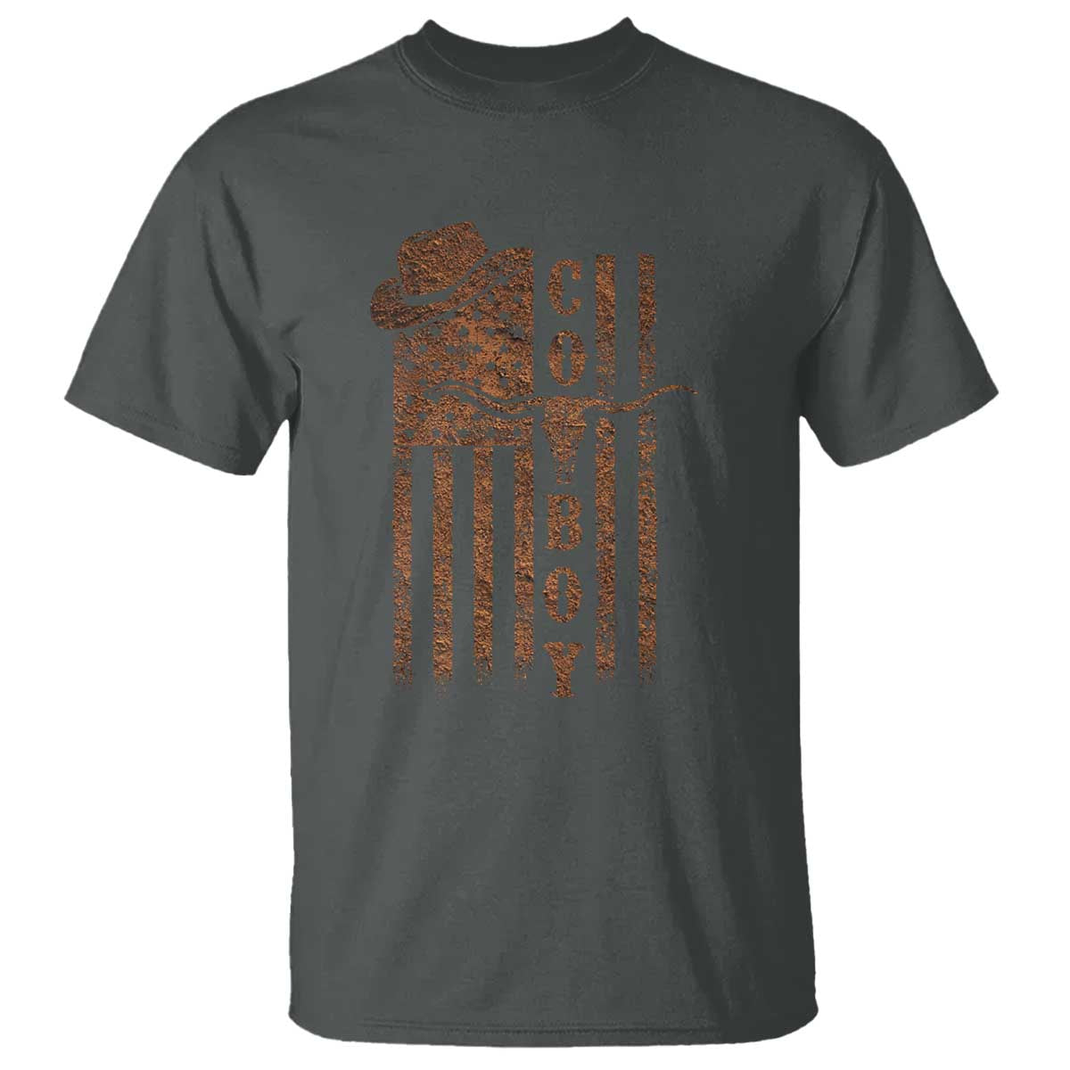 Retro Cowboy T Shirt USA Flag Texas Western Country Rodeo Southern