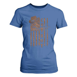 Retro Cowboy T Shirt For Women USA Flag Texas Western Country Rodeo Southern