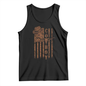 Retro Cowboy Tank Top USA Flag Texas Western Country Rodeo Southern