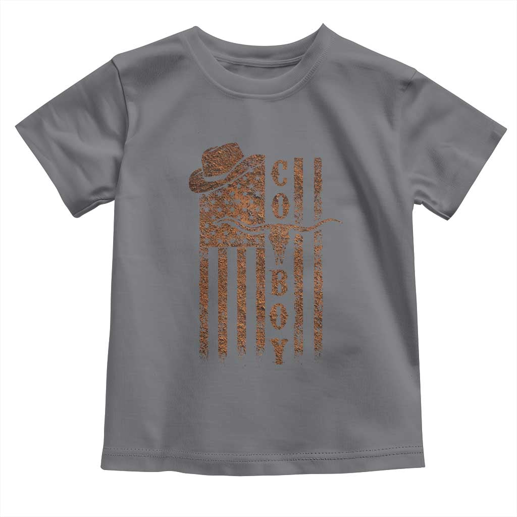 Retro Cowboy Toddler T Shirt USA Flag Texas Western Country Rodeo Southern