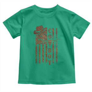 Retro Cowboy Toddler T Shirt USA Flag Texas Western Country Rodeo Southern
