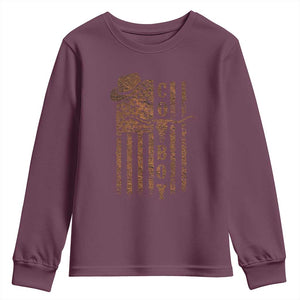 Retro Cowboy Youth Sweatshirt USA Flag Texas Western Country Rodeo Southern