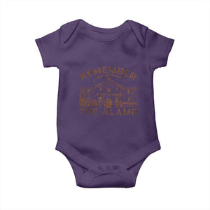 Remember The Alamo Baby Onesie Texas Souvenir History San Antonio Pride TS10 Purple Print Your Wear