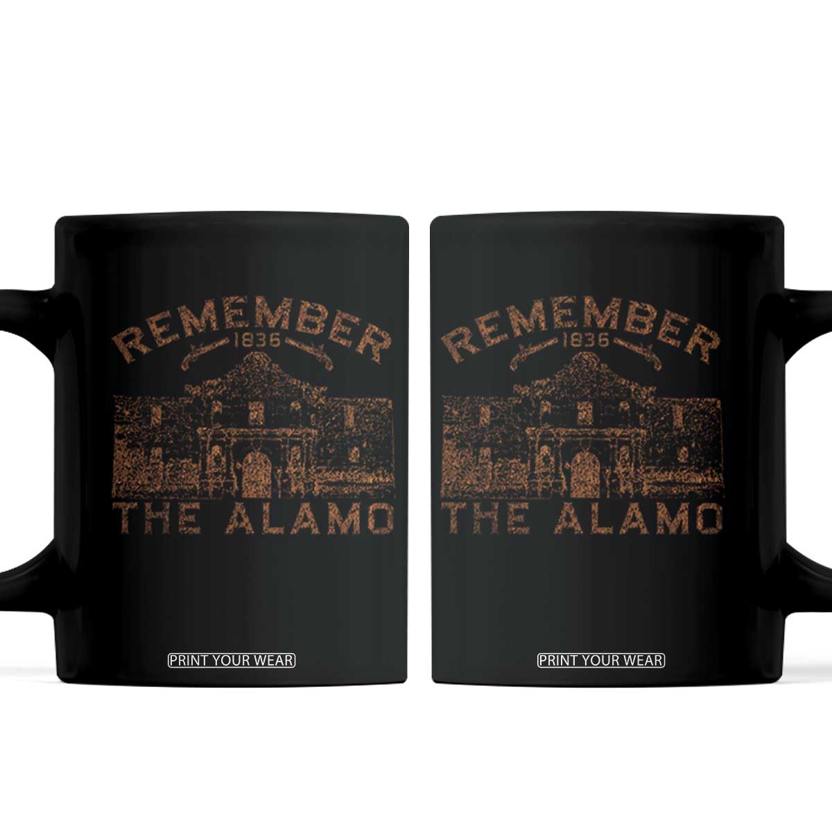 Remember The Alamo Coffee Mug Texas Souvenir History San Antonio Pride TS10 Black Print Your Wear