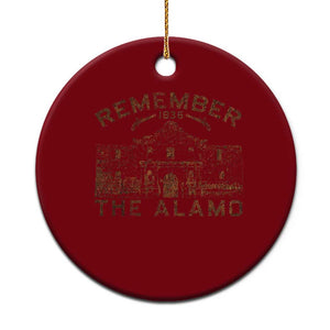 Remember The Alamo Ceramic Ornament Texas Souvenir History San Antonio Pride TS10 1pc Red Print Your Wear