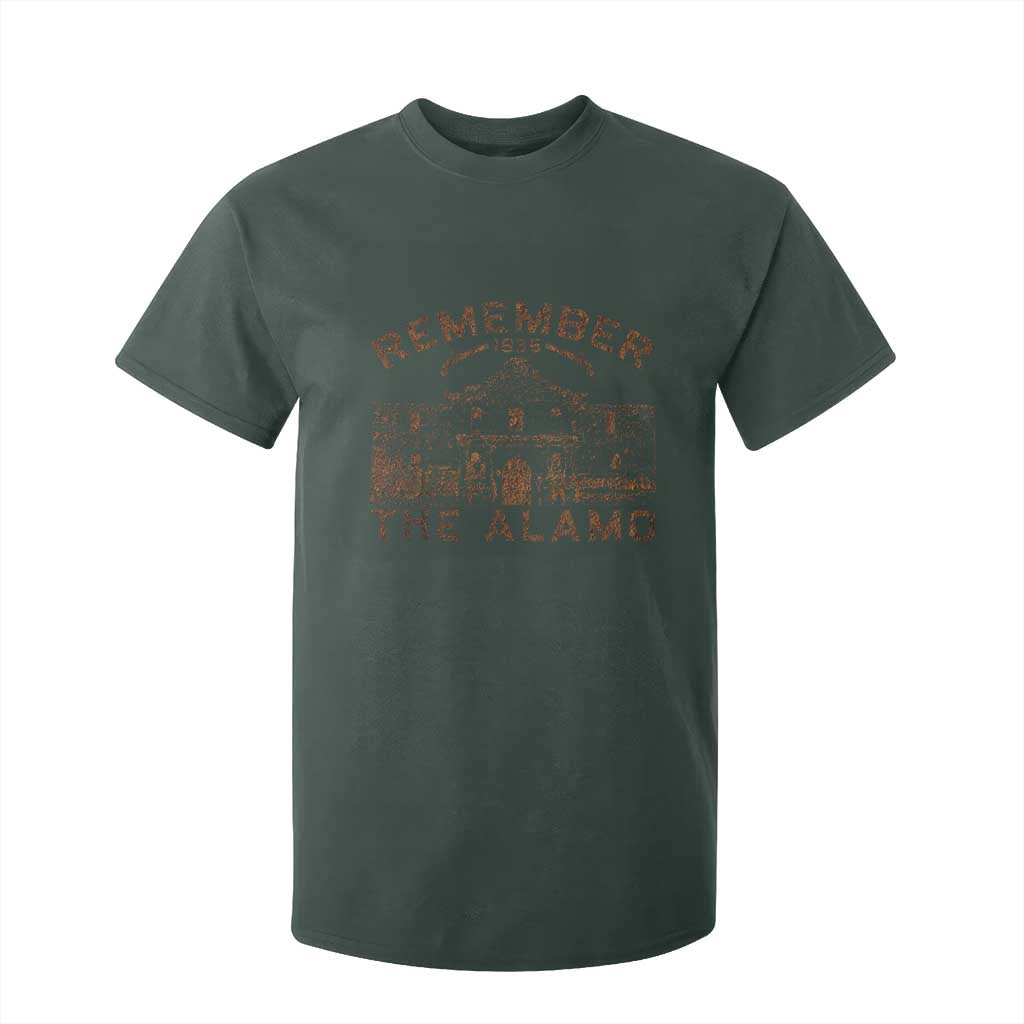 Remember The Alamo T Shirt For Kid Texas Souvenir History San Antonio Pride TS10 Dark Forest Green Print Your Wear