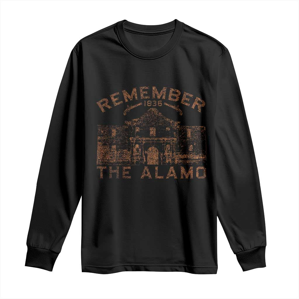 Remember The Alamo Long Sleeve Shirt Texas Souvenir History San Antonio Pride TS10 Black Print Your Wear