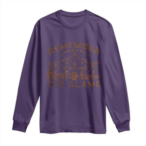 Remember The Alamo Long Sleeve Shirt Texas Souvenir History San Antonio Pride TS10 Purple Print Your Wear