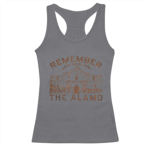 Remember The Alamo Racerback Tank Top Texas Souvenir History San Antonio Pride TS10 Charcoal Print Your Wear