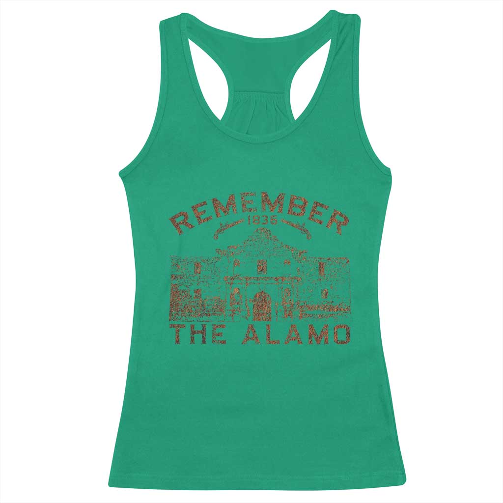 Remember The Alamo Racerback Tank Top Texas Souvenir History San Antonio Pride TS10 Irish Green Print Your Wear
