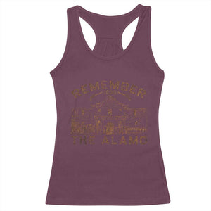 Remember The Alamo Racerback Tank Top Texas Souvenir History San Antonio Pride TS10 Maroon Print Your Wear